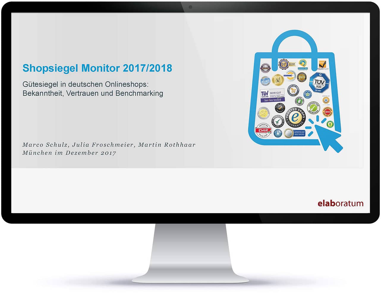 Cover Studie: Shopsiegel Monitor — Gütesiegel in deutschen Online-Shops