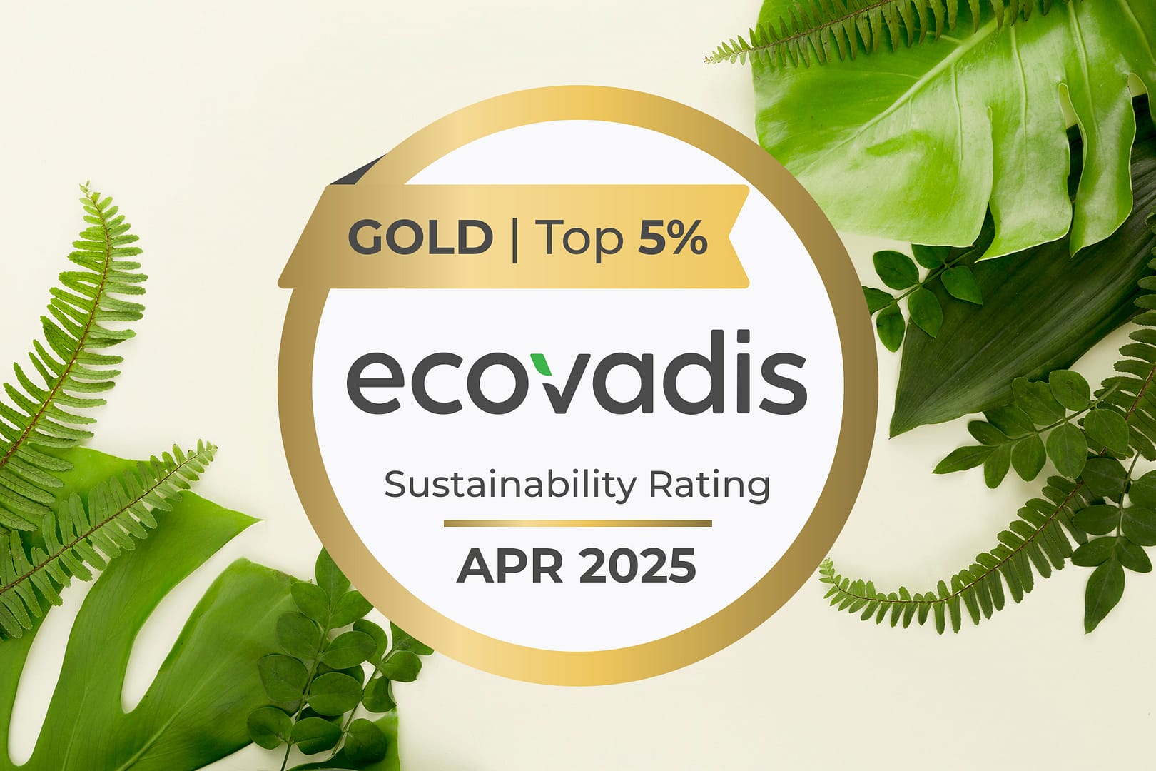 Ecovadis Auszeichnung Gold 2025
